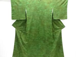 草花模様小紋着物